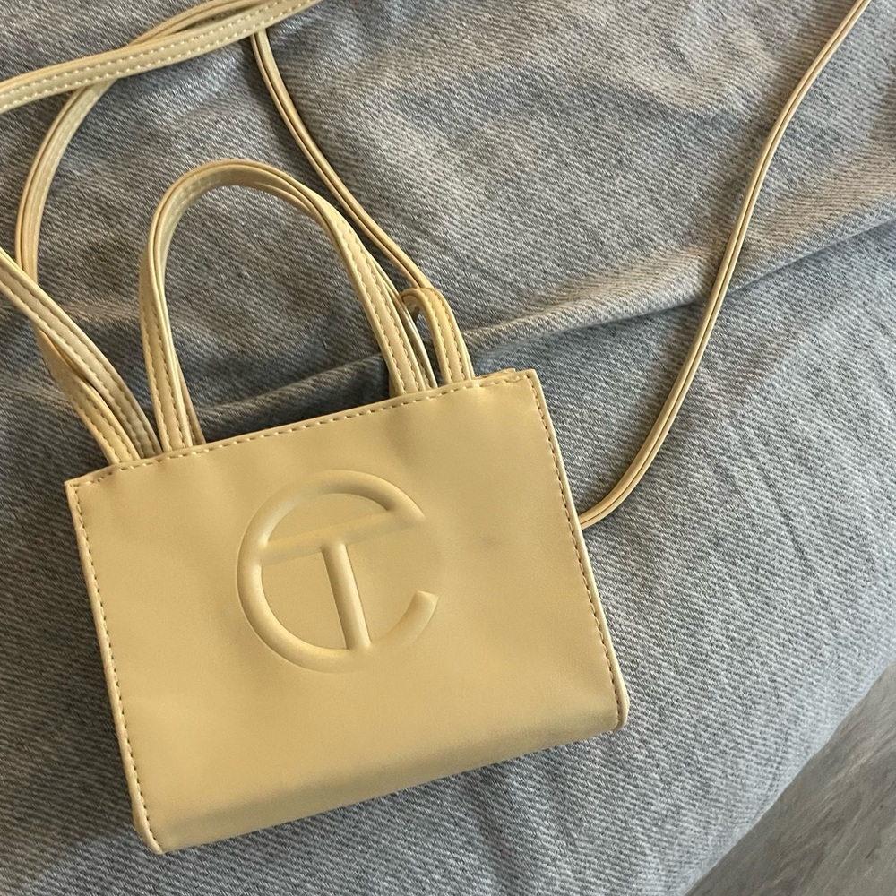 Telfar Small Cream Shopping Bag